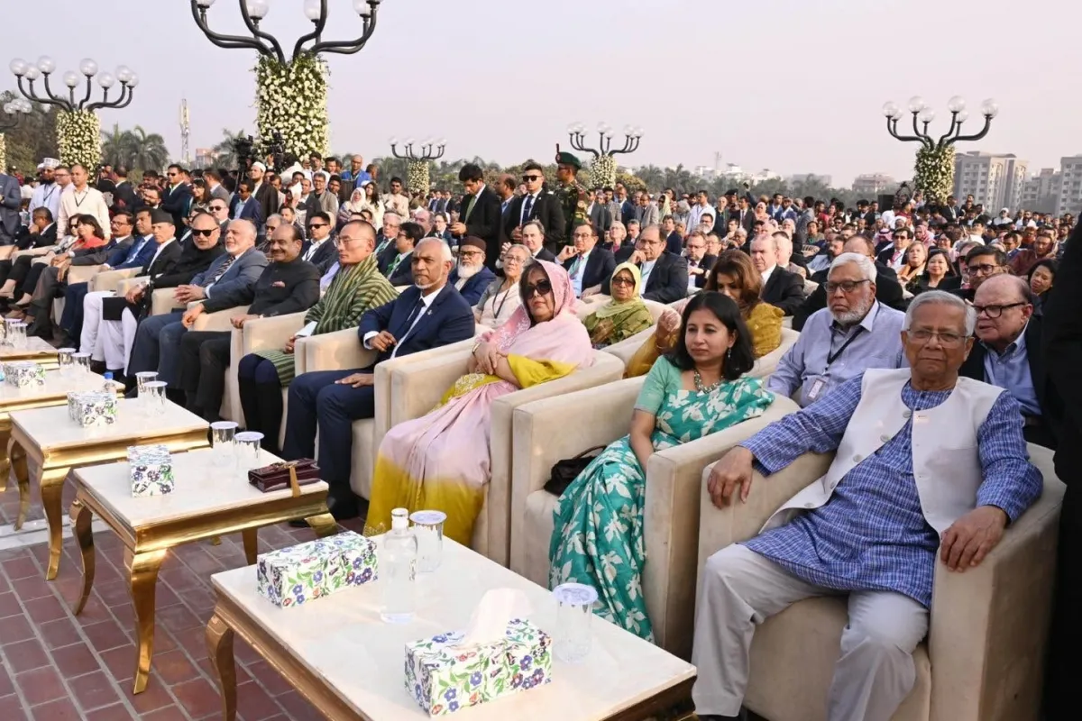 আজ মঙ্গলবার জাতীয় সংসদের দক্ষিণ প্লাজায় নবনির্বাচিত প্রধানমন্ত্রী তারেক রহমান